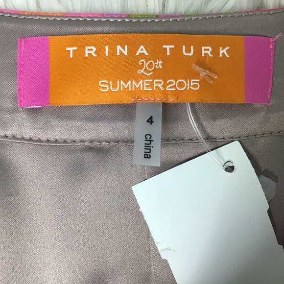 Trina Turk 20th Anniversary Silk Dress NWT Sz 4 - Picture 4 of 7